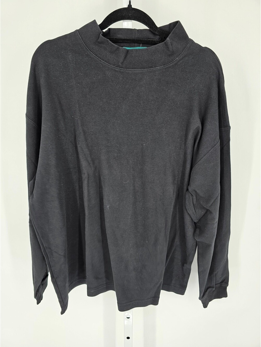 Vtg Claybrooke Mens Sz XXL Long Sleeve Mock Neck T Shirt Black NEW